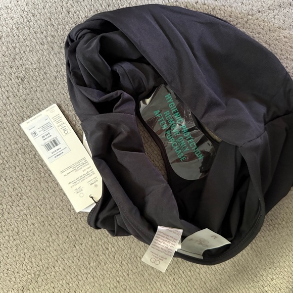 CALIA Women’s High Rise Side Twist Swim Bottoms Basic Pure Black Size Medium NWT - Picture 8 of 8